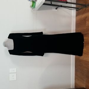 Khaisilk Velvet Long Sleeve Black Dress sz 8